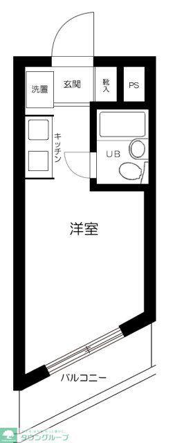 トップ三軒茶屋第4(ワンルーム/2階)の間取り写真