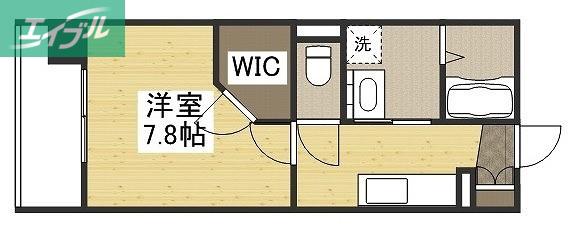 カサ・セグーラ田町(1K/5階)の間取り写真