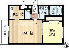 SORTE135(1LDK/4階)の間取り写真