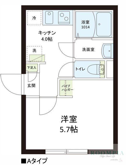 レピュア志村坂上レジデンス(1K/4階)の間取り写真