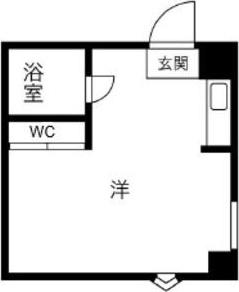 JPアパートメント東大阪II(ワンルーム/2階)の間取り写真