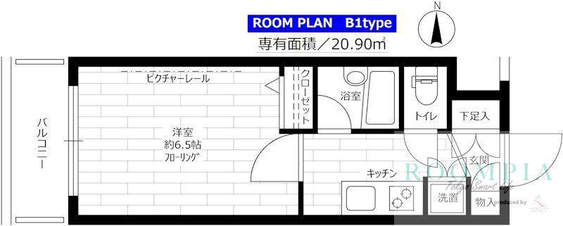ステージファースト井荻(1K/5階)の間取り写真