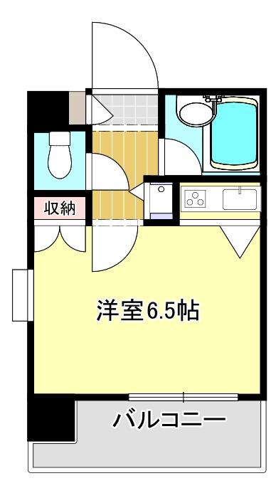 朝日プラザ坪井II(1K/8階)の間取り写真