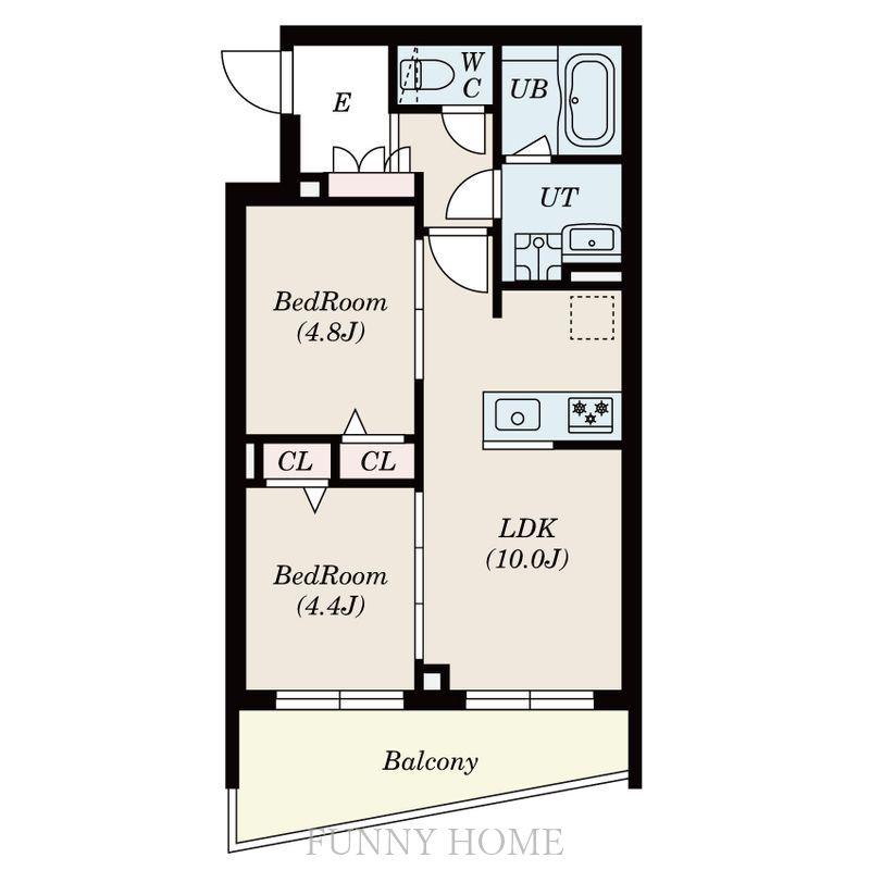 SーRESIDENCE高井戸イースト(2LDK/4階)の間取り写真