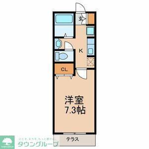 ハイム シンシア(1K/1階)の間取り写真