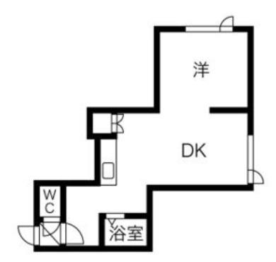 キラメック知事公館I・II(1LDK/3階)の間取り写真