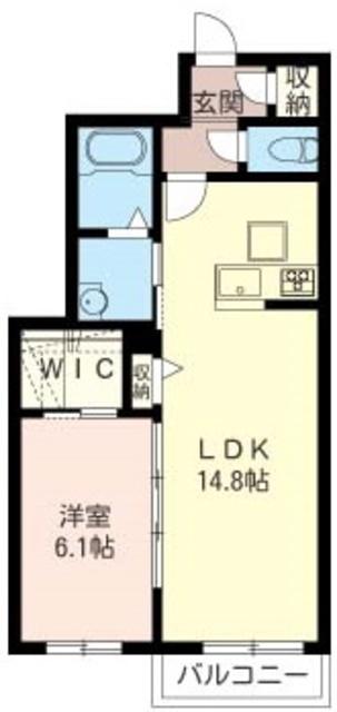 ラディーチェ(1LDK/1階)の間取り写真