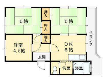 江尻マンション(3DK/3階)の間取り写真