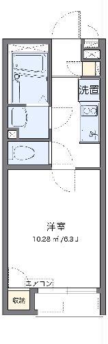 レオネクストPROSPER(1K/2階)の間取り写真