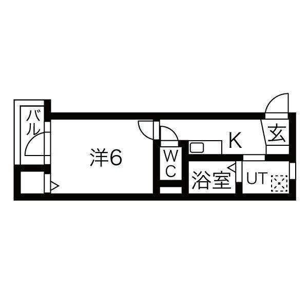 ルミエーテ(1K/3階)の間取り写真