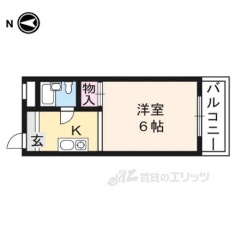 銀閣COZYハイツ(1K/3階)の間取り写真