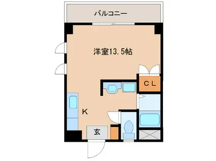 SI鶴島(ワンルーム/2階)の間取り写真