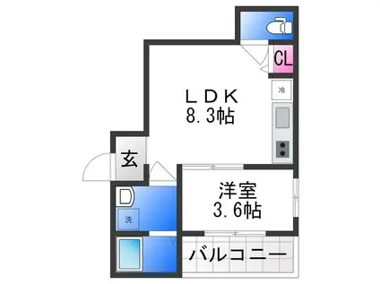 ANSWER TOMOI(1LDK/3階)の間取り写真