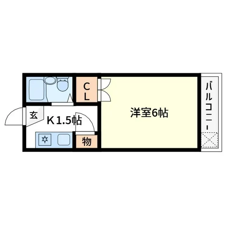 グランディ井田 1階階 間取り