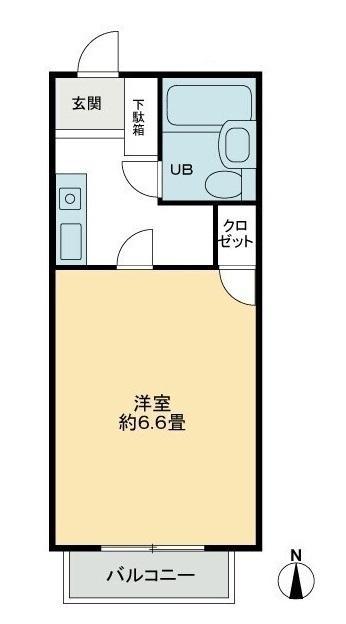 MKドリーム(1K/2階)の間取り写真