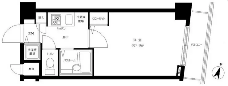 トーシンフェニックス神田岩本町壱番館 4階階 間取り