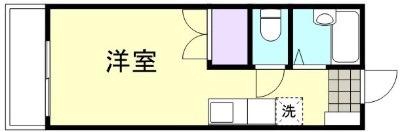 ハイツ アイン(1K/2階)の間取り写真