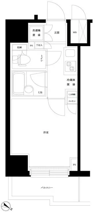 ルーブル川崎参番館 4階階 間取り