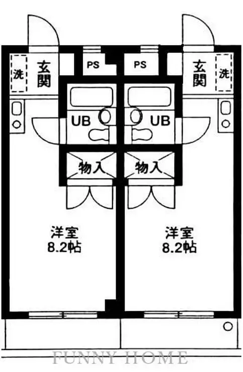 ラピュタ浜田山 1階階 間取り