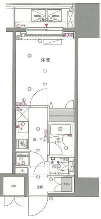 東京蒲田スクエアタワー 13階階 間取り