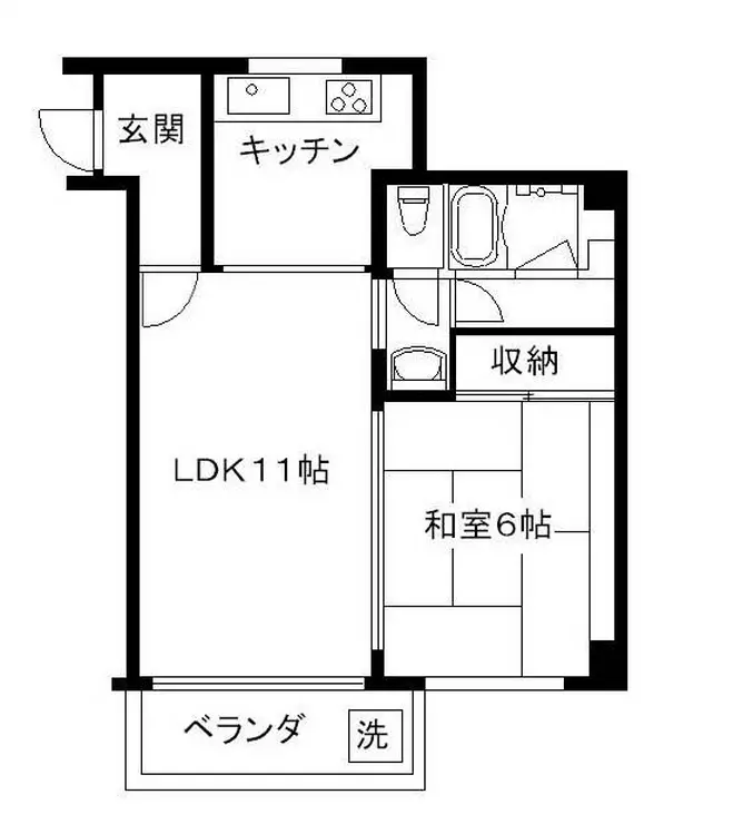 赤坂リキマンション 3階階 間取り