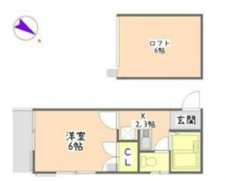 サザンハイツ 2階階 間取り