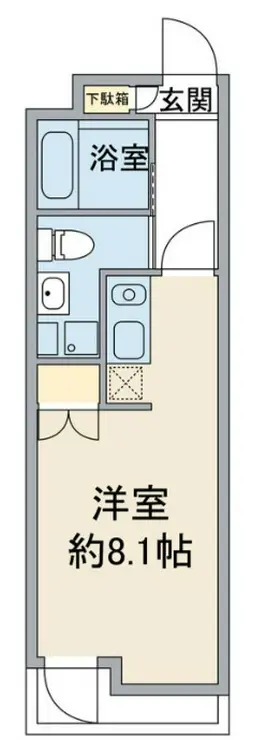 West4不動前 1階階 間取り