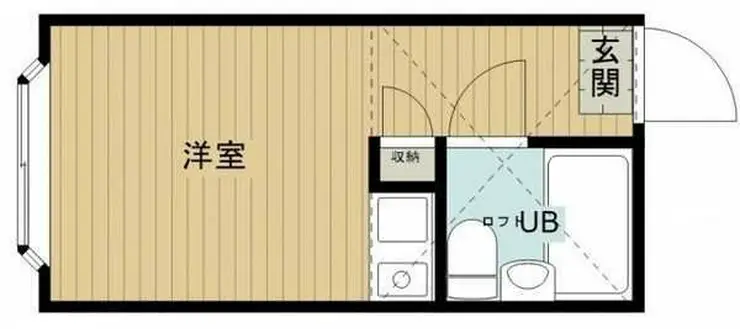 ハイツ新河岸 1階階 間取り