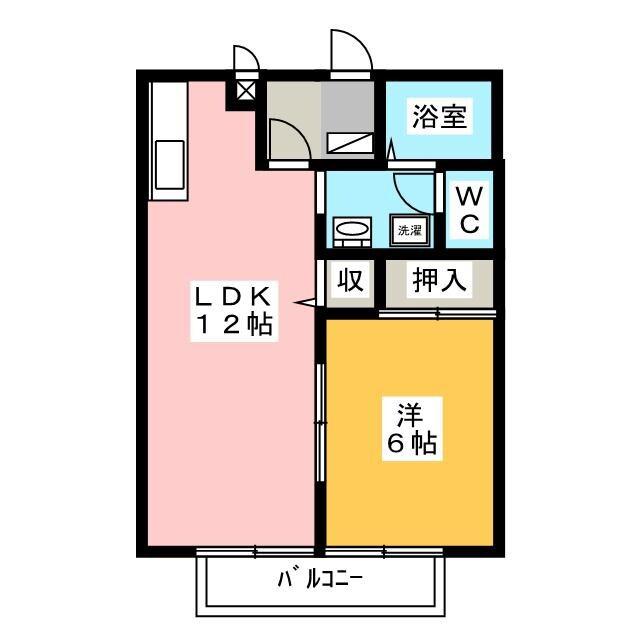 ソブリンコート(1LDK/1階)の間取り写真