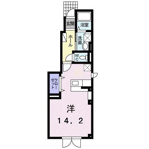 ＪＲ室蘭本線 錦岡駅 バス乗車時間：7分 最寄りバス停で下車 徒歩4分 2階建 築15年(ワンルーム/1階)の間取り写真