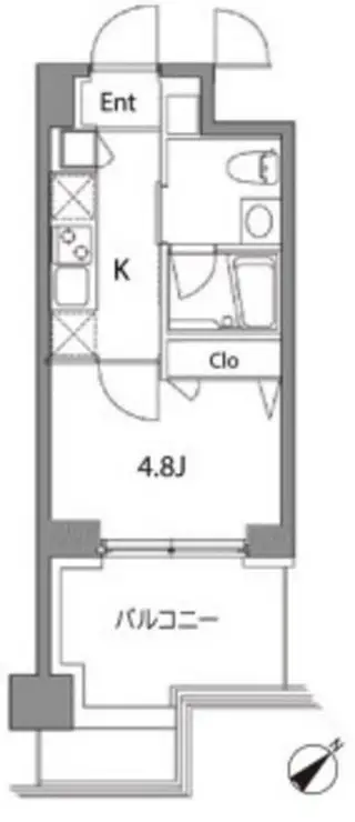 カスタリア中目黒 5階階 間取り