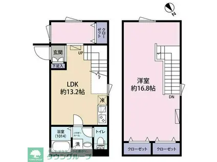 CION OHANAJAYA(1LDK/5階)の間取り写真