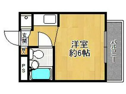 ダイドーメゾン上甲子園(ワンルーム/1階)の間取り写真