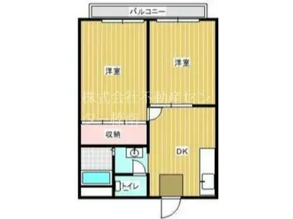 アーバンスケープ大江A(2DK/2階)の間取り写真