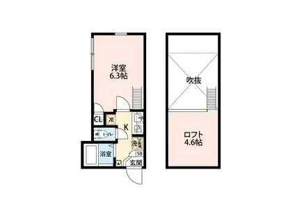 グランクオール立石ノースレジデンス(1K/3階)の間取り写真