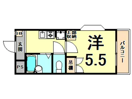 クリスタルカーサⅡ(1K/1階)の間取り写真
