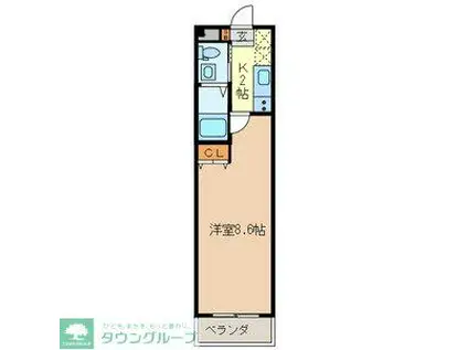 フローレス七番館 913813(1K/2階)の間取り写真