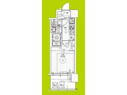 エステムコート難波ウエスト-SIDEIXレデント(1K/2階)の間取り写真