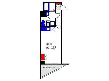 EZA蛍池(ワンルーム/5階)の間取り写真