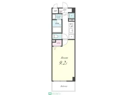 Fコスモ新検見川(1K/3階)の間取り写真