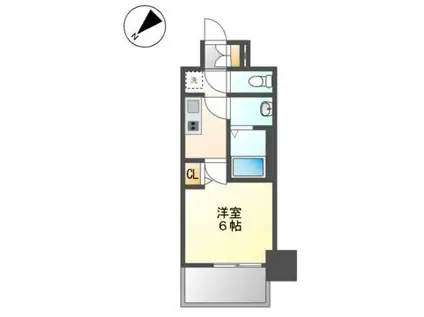 メイクスアート新栄III(1K/13階)の間取り写真