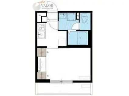 リブリ・上つるま(1K/2階)の間取り写真