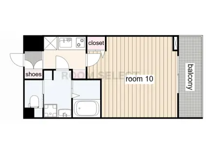 COZY山下通2(1K/3階)の間取り写真