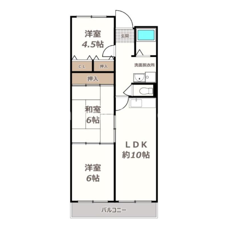 ルミエールコート住吉(3LDK/2階)の間取り写真