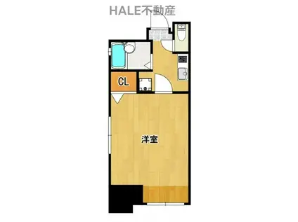 エステートモア舞鶴(1K/4階)の間取り写真