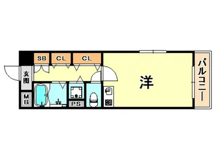 アビターレ六甲(ワンルーム/5階)の間取り写真