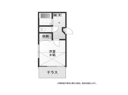 エクセレント安田D館(1K/1階)の間取り写真