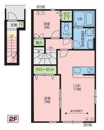 アリトピア(1SLDK/2階)の間取り写真
