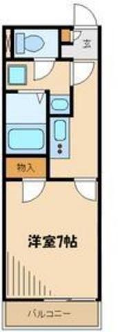 レオネクスト美郷(1K/2階)の間取り写真
