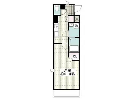 アルカサーノ新杉田(1K/2階)の間取り写真